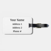 Étiquette À Bagage Étiquette de bagage de St Thomas (Dos horizontal)