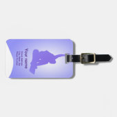 Étiquette À Bagage Étiquette de bagage de surfeur (Devant horizontal)