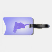 Étiquette À Bagage Étiquette de bagage de surfeur (Dos horizontal)