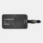 Étiquette À Bagage Étiquette de bagage de tableau de moustache (Dos horizontal)