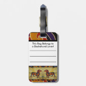 Étiquette À Bagage Étiquette de bagage de teckel (Dos Vertical)