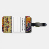 Étiquette À Bagage Étiquette de bagage de teckel (Dos horizontal)