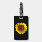 Étiquette À Bagage Étiquette de bagage de tournesol (Dos Vertical)