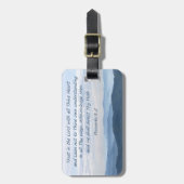 Étiquette À Bagage Étiquette de bagage de vers de bible (Devant Vertical)