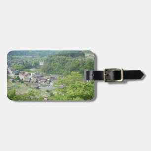 Étiquette À Bagage Étiquette de bagage de village de montagne japonai