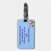 Étiquette À Bagage étiquette de bagage de voitures et de camions (Dos Vertical)