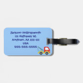 Étiquette À Bagage étiquette de bagage de voitures et de camions (Dos horizontal)