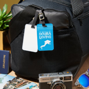 Étiquette À Bagage Étiquette de bagage de voyage amusante pour plonge