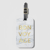 Étiquette À Bagage Étiquette de bagage de voyage de fève (Devant Vertical)