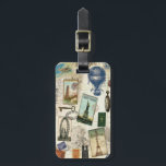 Étiquette À Bagage étiquette de bagage de voyage d'époque moderne<br><div class="desc">étiquette de bagage de voyage d'époque moderne</div>