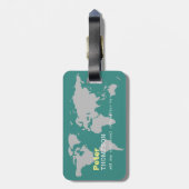 Étiquette À Bagage étiquette de bagage de voyage international avec n (Dos Vertical)