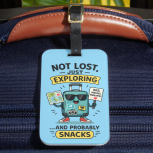 Étiquette À Bagage Étiquette de bagage de voyage mignonne et drôle en