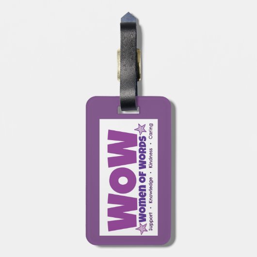 Étiquette À Bagage Étiquette de bagage de wow (Dos Vertical)