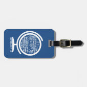 Étiquette À Bagage Étiquette de bagage d'écriture sainte de missions (Devant horizontal)