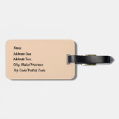 Étiquette À Bagage Étiquette de bagage d'épices de vacances (Dos horizontal)