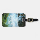 Étiquette À Bagage Étiquette de bagage des aventures | (Devant horizontal)