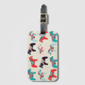 Étiquette À Bagage Étiquette de bagage des chevaux de Cute Dala (Devant Vertical)