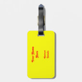 Étiquette À Bagage étiquette de bagage des "textes" de Psy-chat-delic (Dos Vertical)