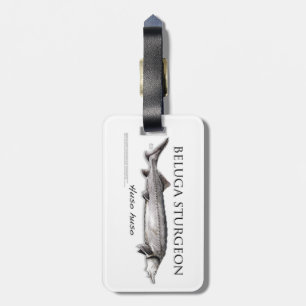 Étiquette À Bagage Étiquette de bagage d'esturgeon de beluga