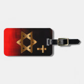 Étiquette À Bagage Étiquette de bagage d'étoile de David (Devant horizontal)