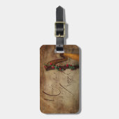 Étiquette À Bagage Étiquette de bagage d'harpe (Devant Vertical)