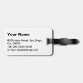 Étiquette À Bagage étiquette de bagage d'humour de plaisanterie de (Dos horizontal)