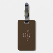 Étiquette À Bagage Étiquette de bagage d'impression de cactus (Dos Vertical)