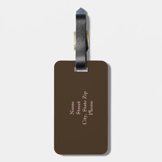 Étiquette À Bagage Étiquette de bagage d'impression de cactus (Dos Vertical)