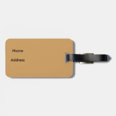 Étiquette À Bagage Étiquette de bagage d'impression de tissu de Tapa (Dos horizontal)