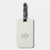 Étiquette À Bagage Étiquette de bagage d'indicatif d'appel de (Dos Vertical)