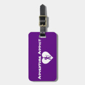 Étiquette À Bagage Étiquette de bagage "d'intoxiqué d'aventure" (Devant Vertical)