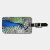 Étiquette À Bagage Étiquette de bagage d'oiseau de paon (Devant horizontal)