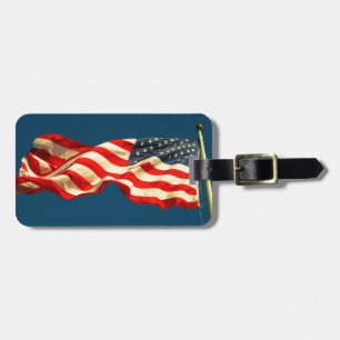Étiquette À Bagage Étiquette de bagage drapeau américain patriotique