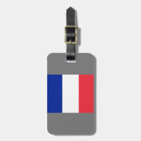 Étiquette de bagage Drapeau Français