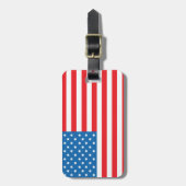 Étiquette À Bagage Étiquette de bagage du drapeau américain (Devant Vertical)