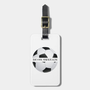 Étiquette À Bagage Étiquette de bagage du football