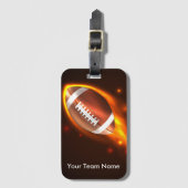 Étiquette À Bagage Étiquette de bagage du football, étiquette de sac (Devant Vertical)