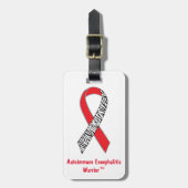 Étiquette À Bagage Étiquette de bagage du guerrier de l'encéphalite a (Devant Vertical)