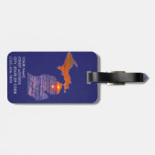 ÉTIQUETTE À BAGAGE ÉTIQUETTE DE BAGAGE DU MICHIGAN (Dos horizontal)