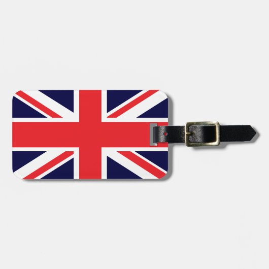 Étiquette À Bagage Étiquette de bagage d'Union Jack (Devant horizontal)