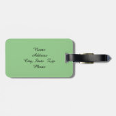 Étiquette À Bagage Étiquette de bagage d'usine de jardin de (Dos horizontal)