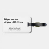 Étiquette À Bagage Étiquette de bagage d'Uttuh de bébé d'orang-outan (Dos horizontal)