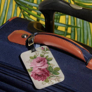 Étiquette À Bagage Étiquette de bagage Élégance Chou Fleur Vintage