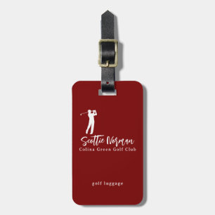 Étiquette À Bagage Étiquette de bagage élégante pour golfeurs