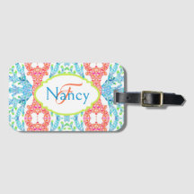 Étiquette de bagage en mosaïque Nancy