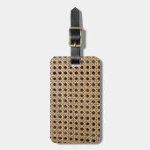 Étiquette À Bagage Étiquette de bagage en rotin à armure ouverte (Devant Vertical)