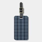 Étiquette À Bagage étiquette de bagage en tissu motif tartan Campbell (Devant Vertical)