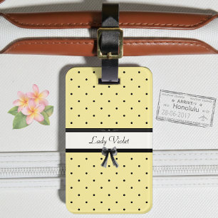 Étiquette À Bagage Étiquette de Bagage Été Chic Jaune Ensoleillé