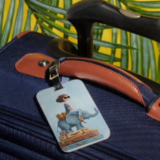 Étiquette À Bagage Étiquette de bagage femme britannique chic