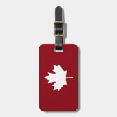 Étiquette À Bagage Étiquette de bagage feuille d'érable du Canada (Devant Vertical)